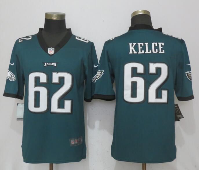 Men Philadelphia Eagles #62 Kelce Green Vapor Untouchable New Nike Limited NFL Jerseys->philadelphia eagles->NFL Jersey
